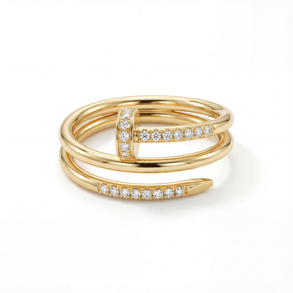 Korean Industrial Chic Double-Wrap Ring : YUFSRG222