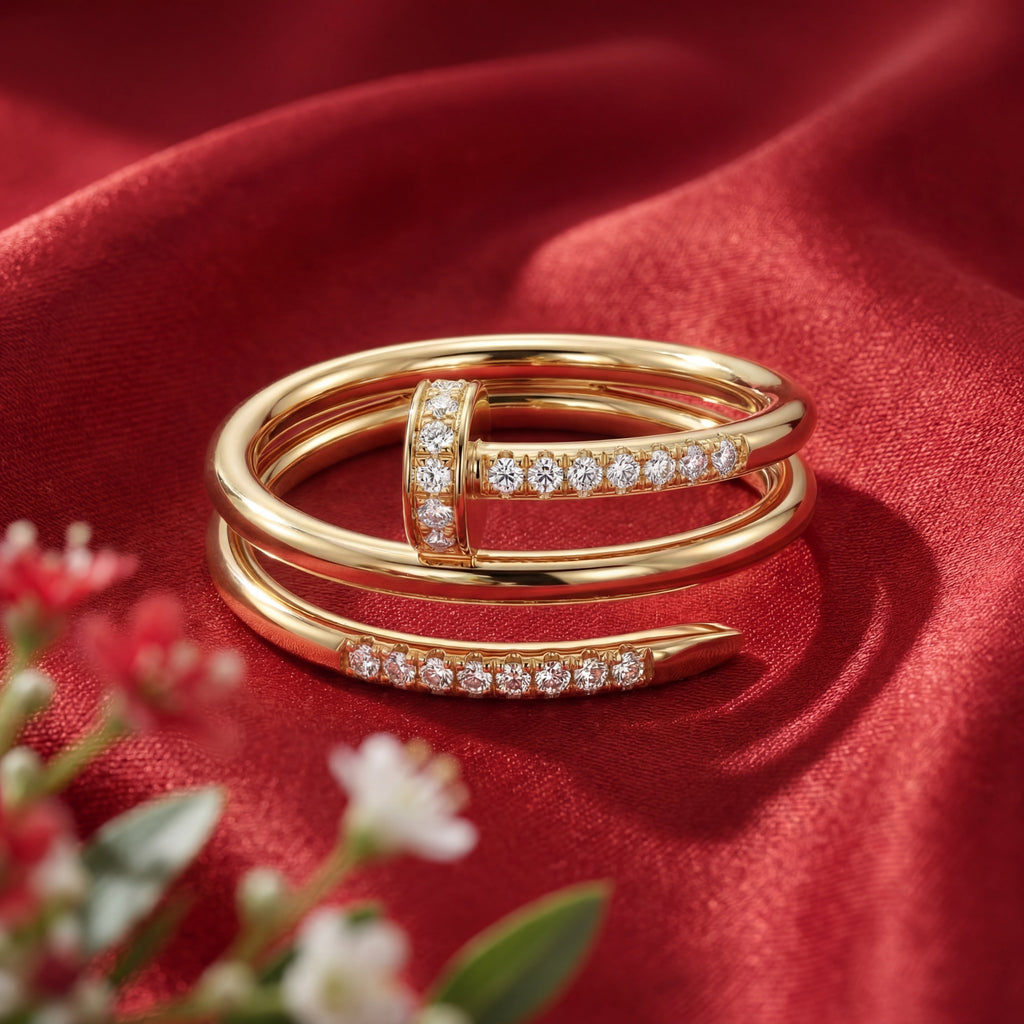 Korean Industrial Chic Double-Wrap Ring : YUFSRG222
