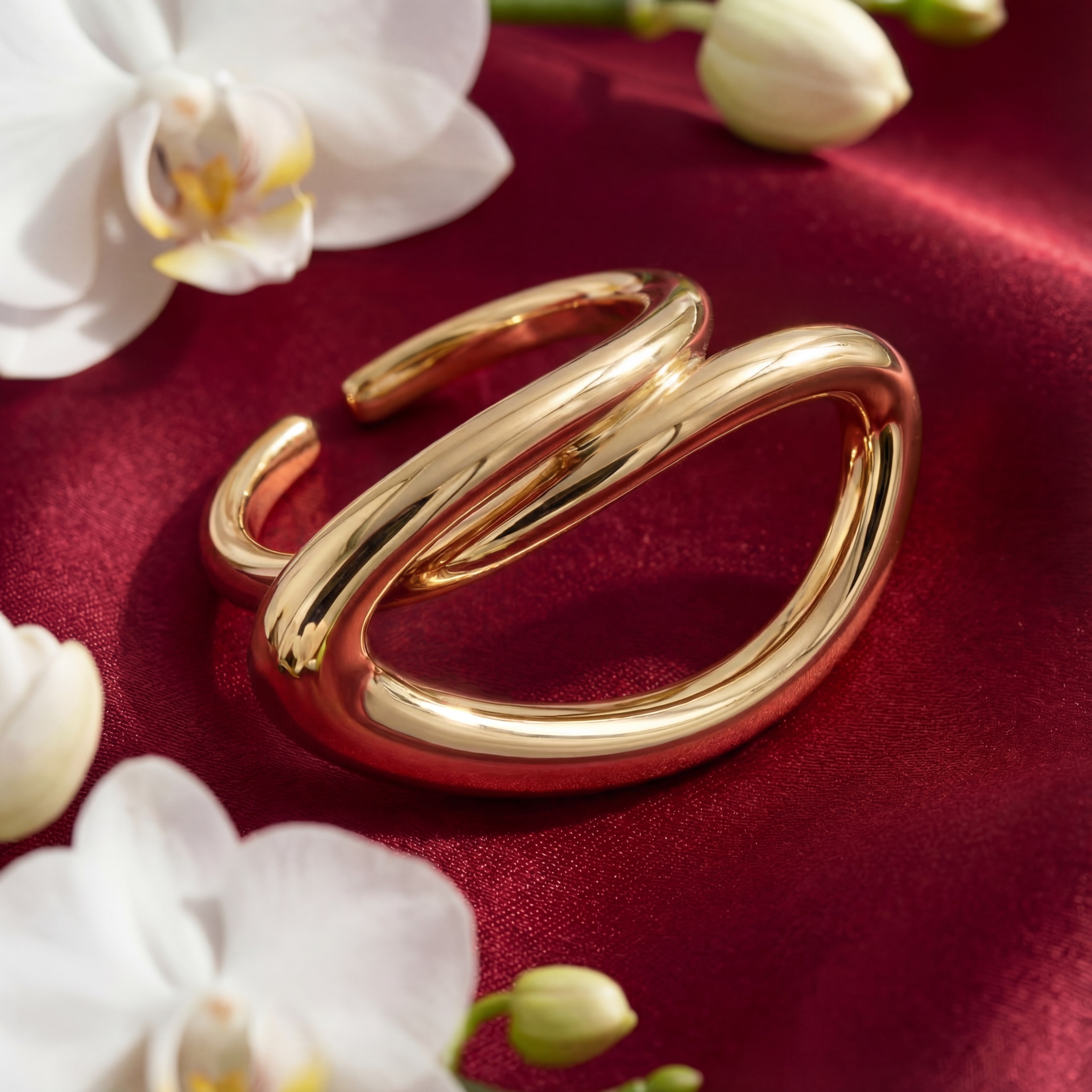 Korean The Golden Infinity Loop Ring : YUFSRG224
