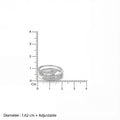 Korean Geometric Triple-Layer Sparkle Band : YUFSRG003-SL