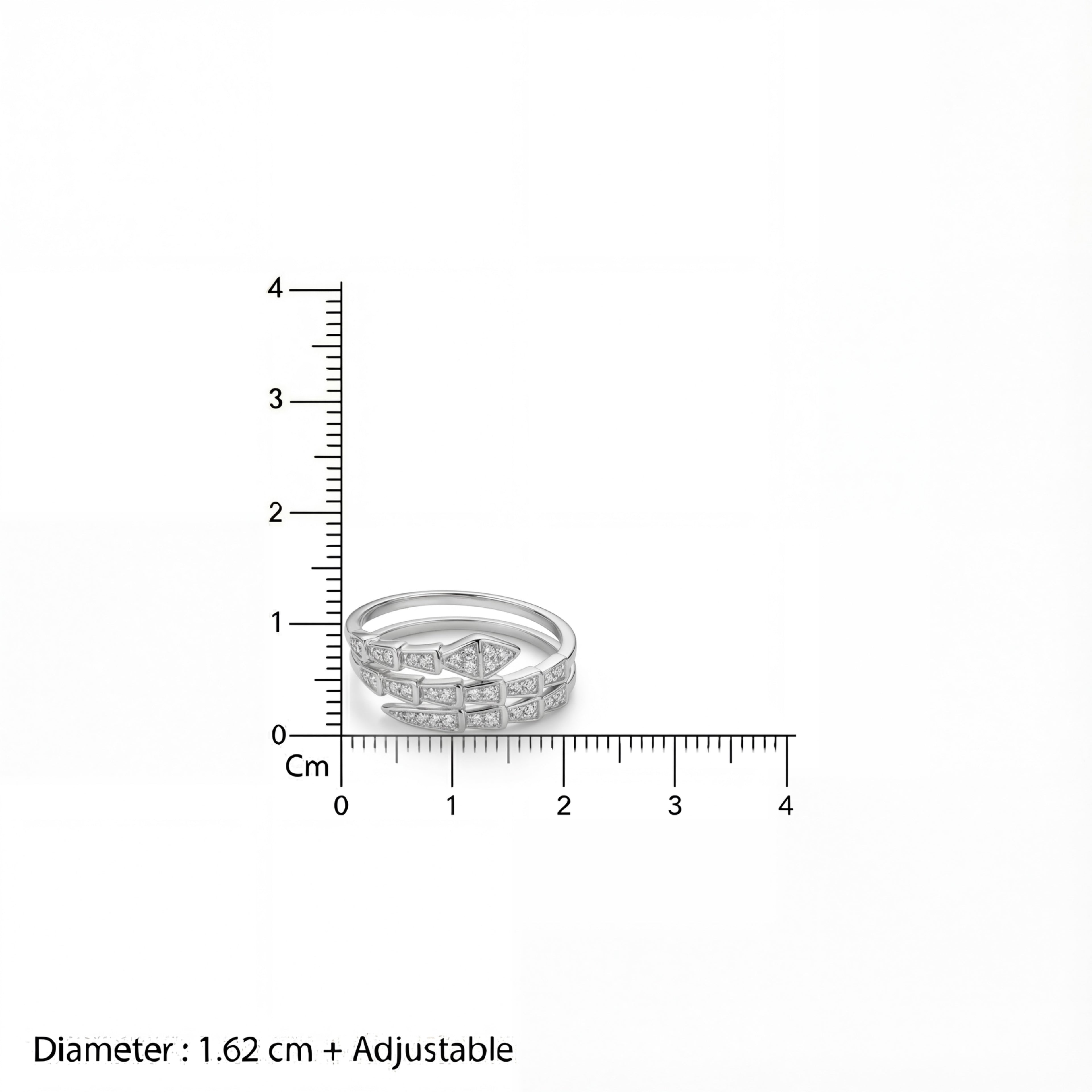 Korean Geometric Triple-Layer Sparkle Band : YUFSRG003-SL