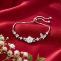 Korean Mother-Of-Pearl Blossom & Flower Bolo Bracelet : YUFSBR208