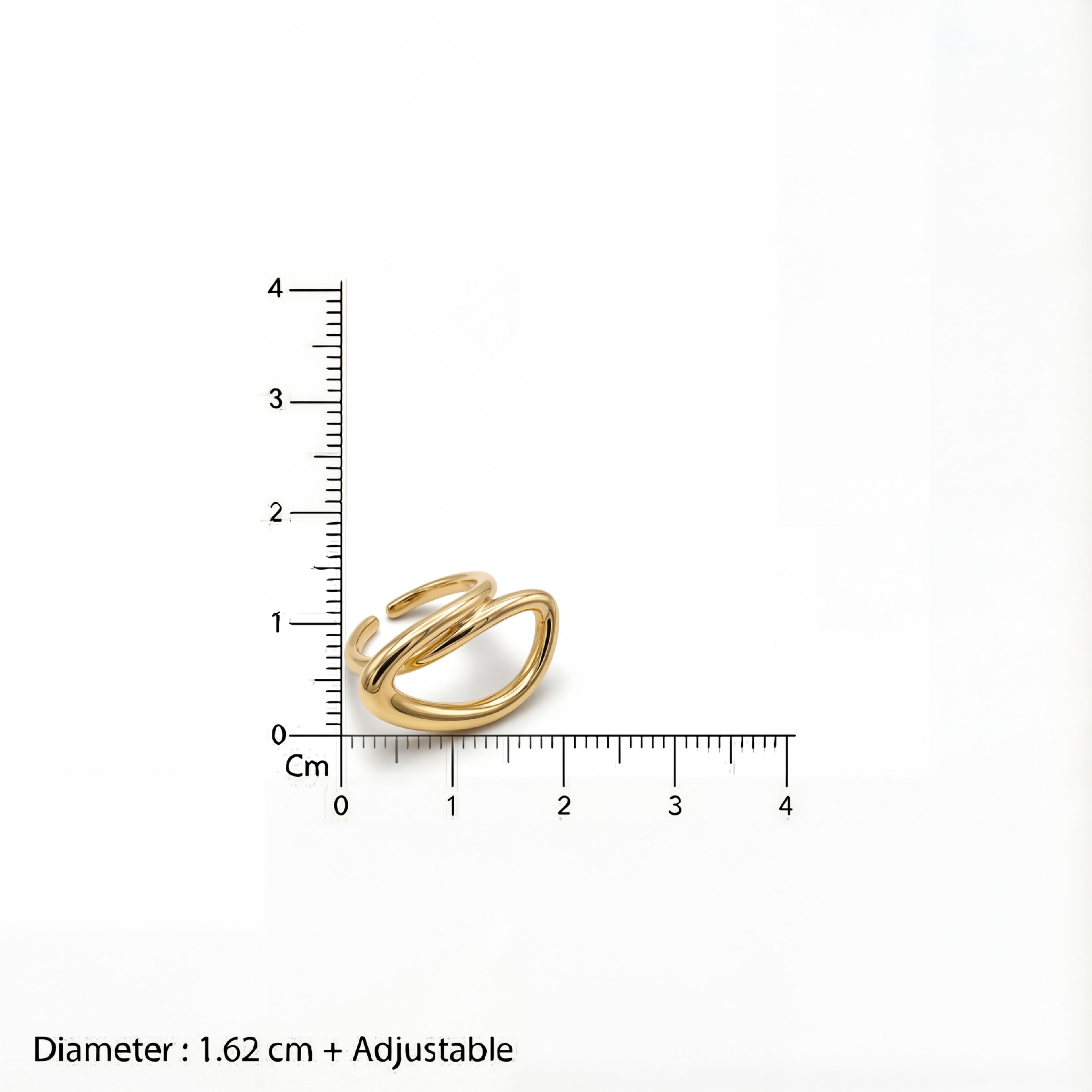 Korean The Golden Infinity Loop Ring : YUFSRG224