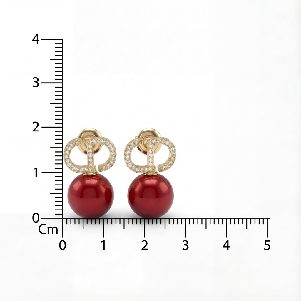 Korean Cherry Studs : YUFSER248