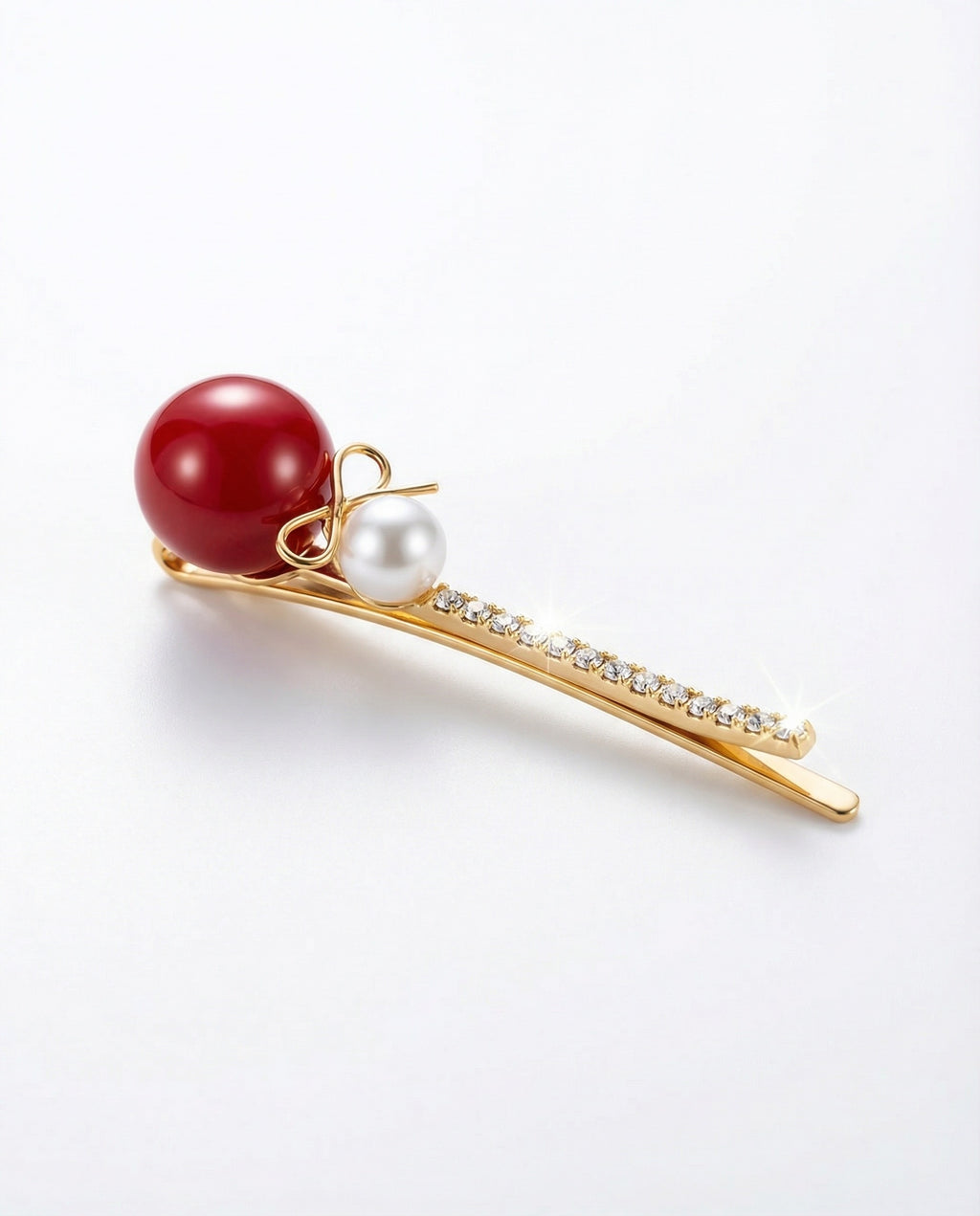 Korean Crimson Peral Bobby Pin : YUFSHR205