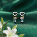 Korean Cinderella Bow Drops : YUFSER243