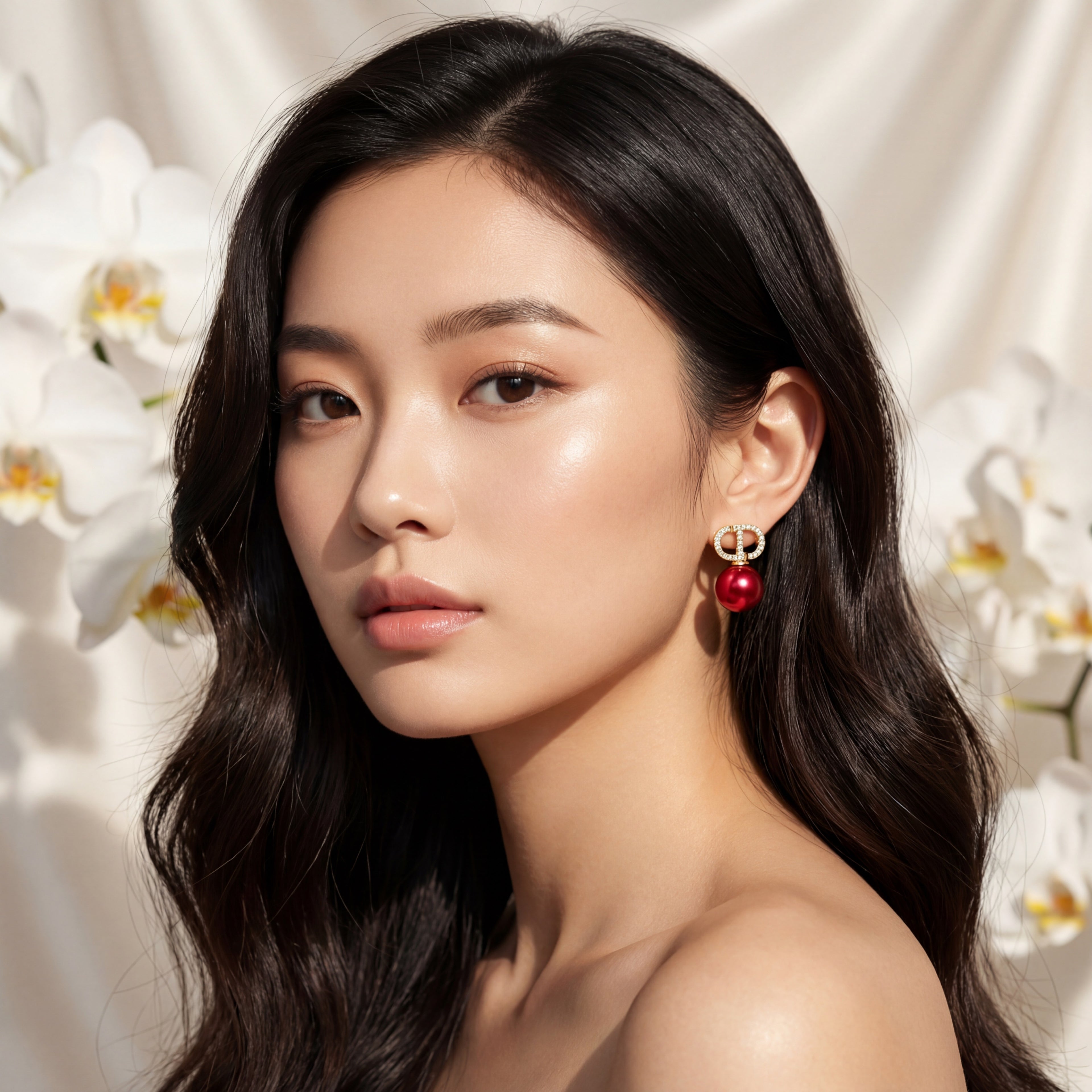 Korean Cherry Studs : YUFSER248