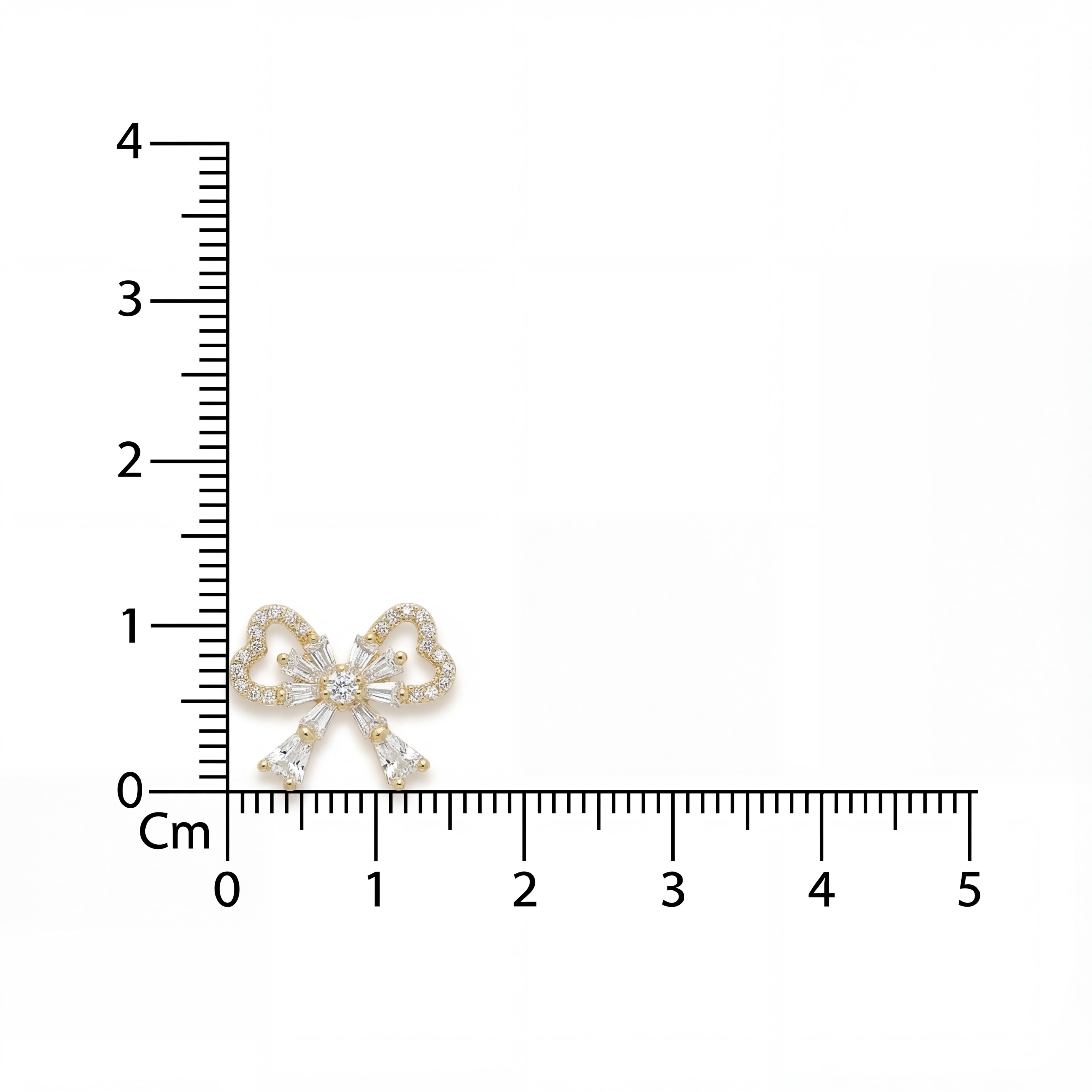 Sparkle Contour Bow Studs