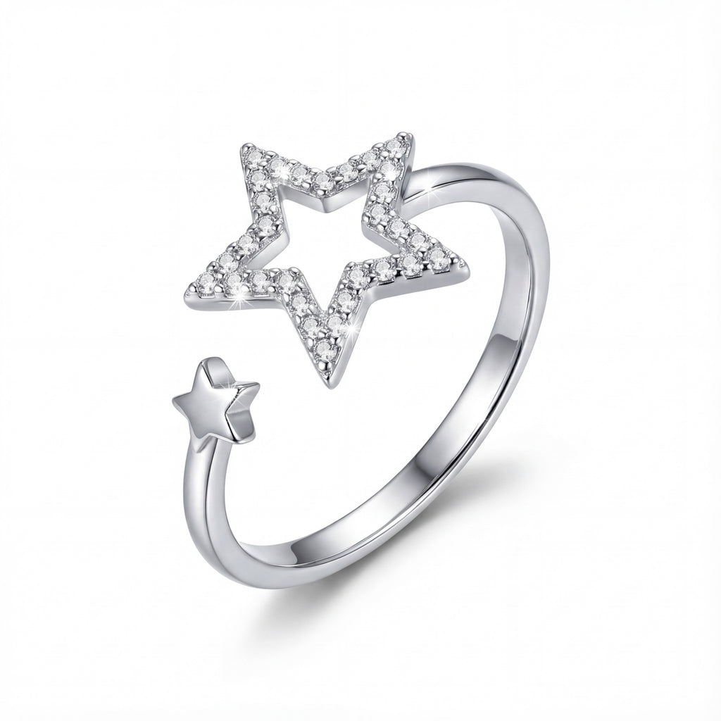 Korean Celestial Open Wrap Star Ring : YUFSRG226