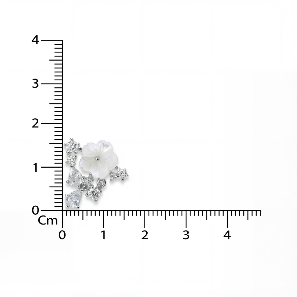 Luminious Flower Studded Earrings