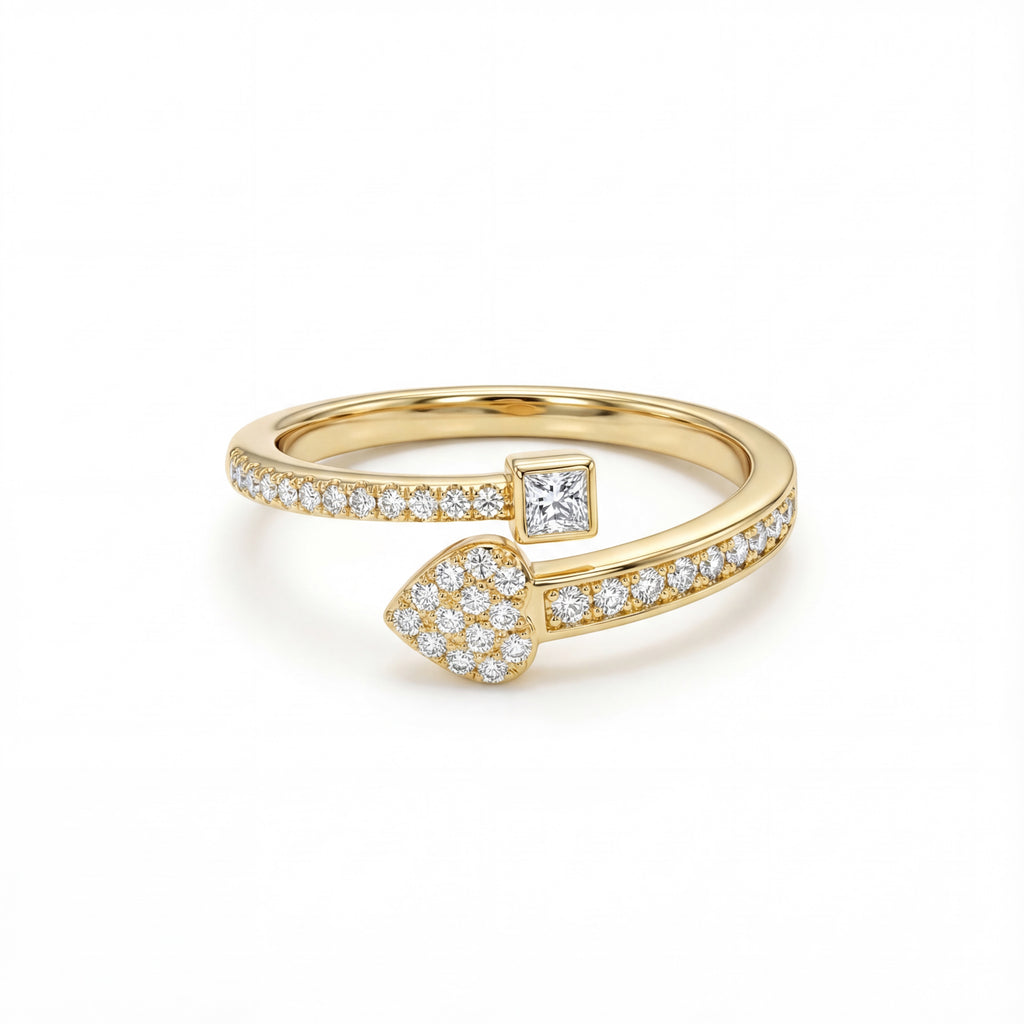 Korean The Geometric Arrow Ring : YUFSRG219