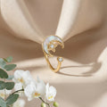 Korean Celestial Crescent Bypass Ring : YUFSRG213