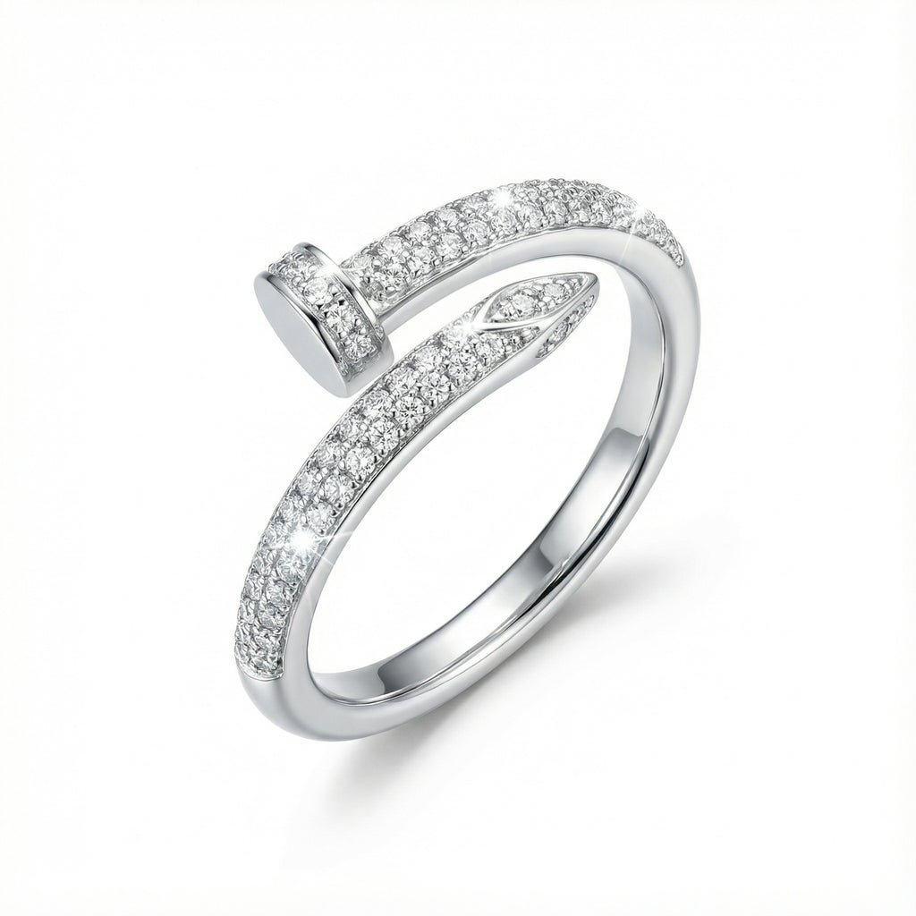 Korean Pavã© Artisan Nail Wrap Ring : YUFSRG210