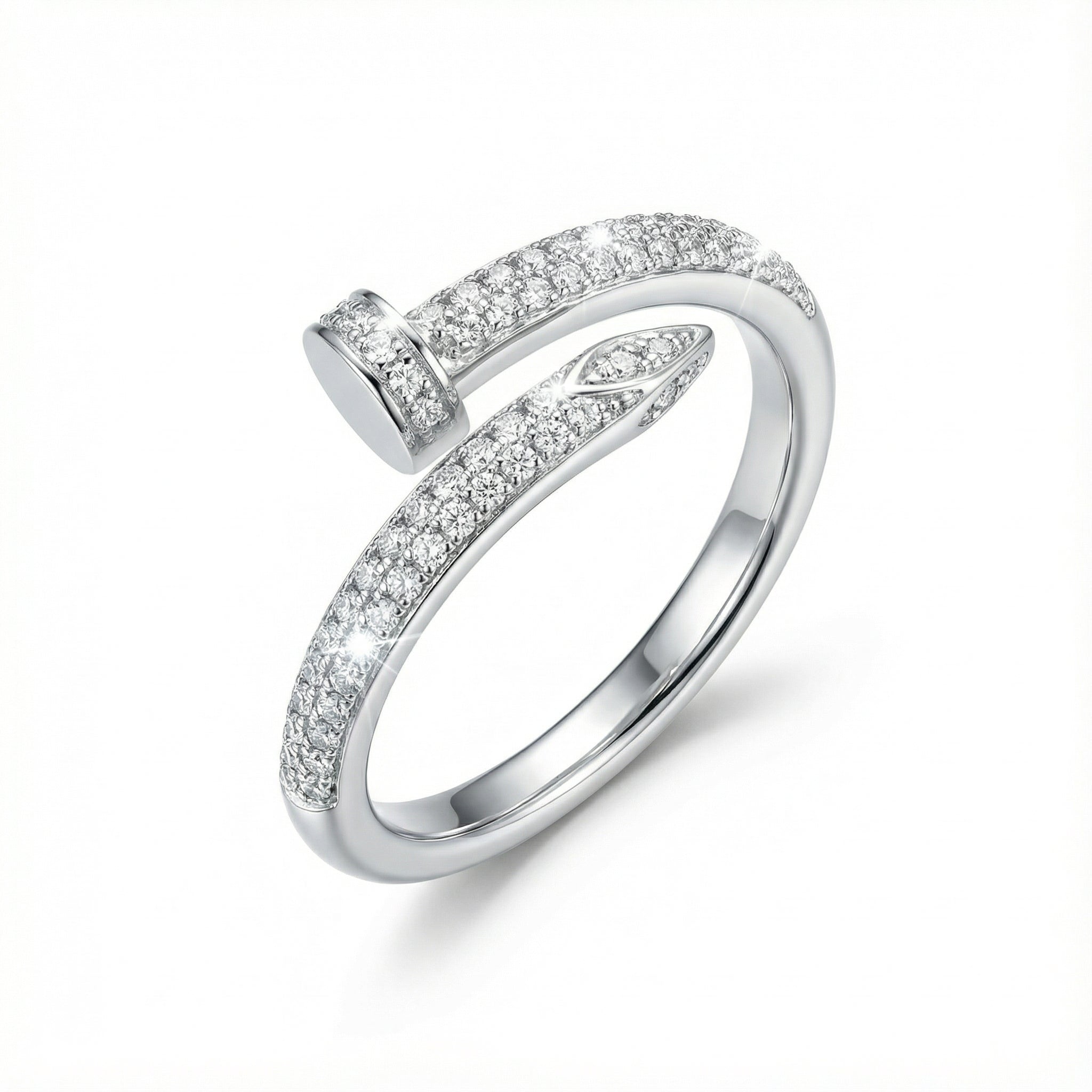 Korean Pavã© Artisan Nail Wrap Ring : YUFSRG210