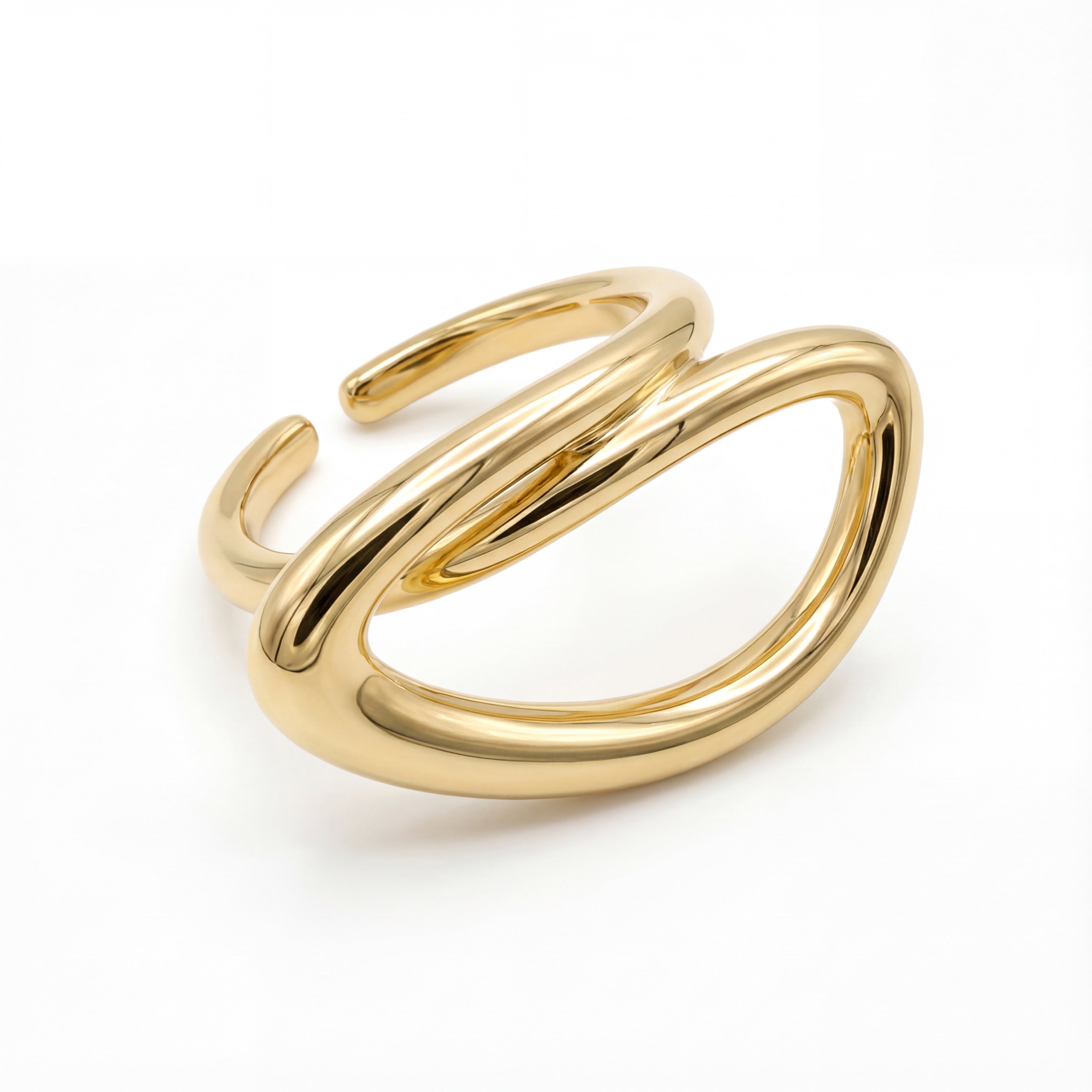 Korean The Golden Infinity Loop Ring : YUFSRG224