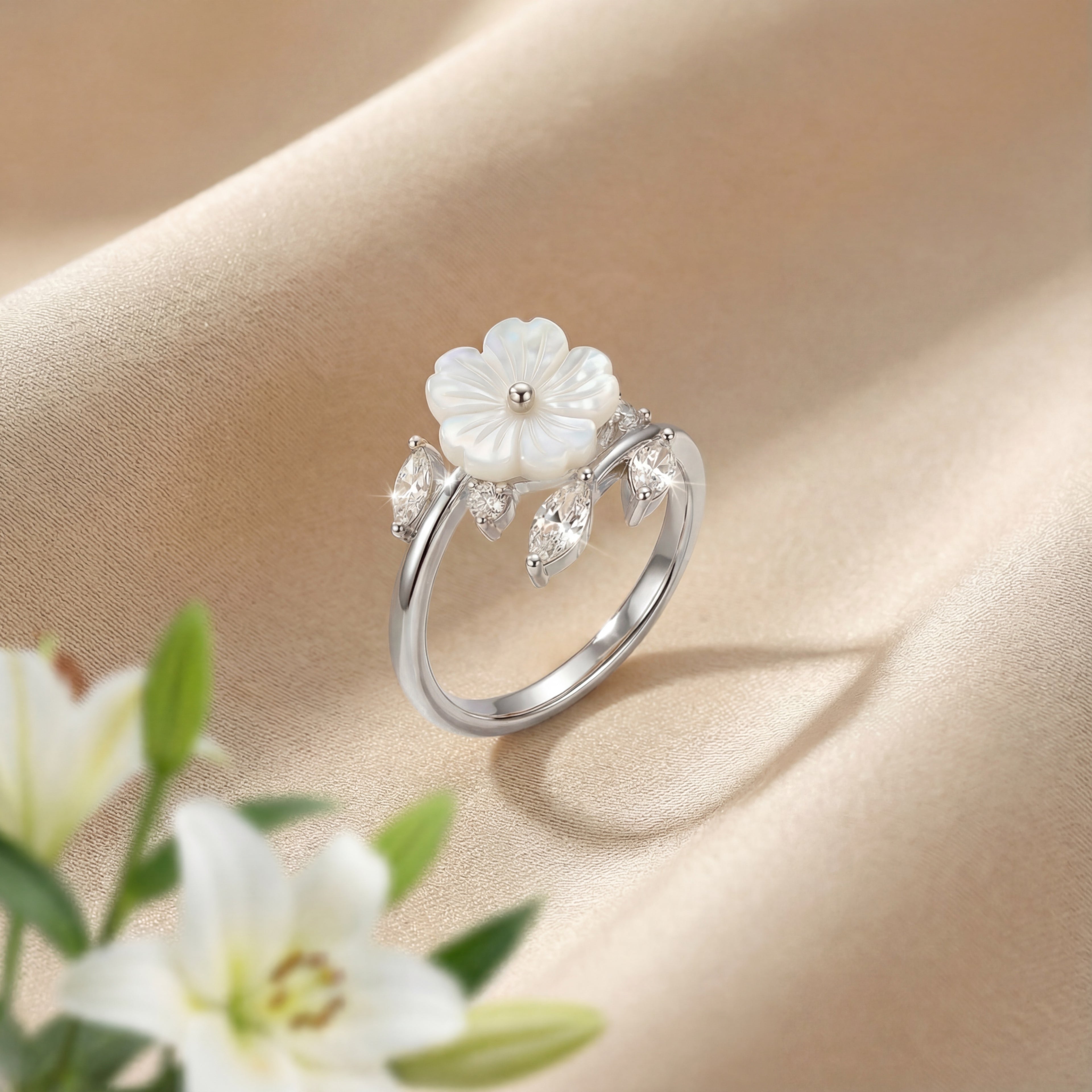 Korean Celestial Blossom Ring : YUFSRG206-SL