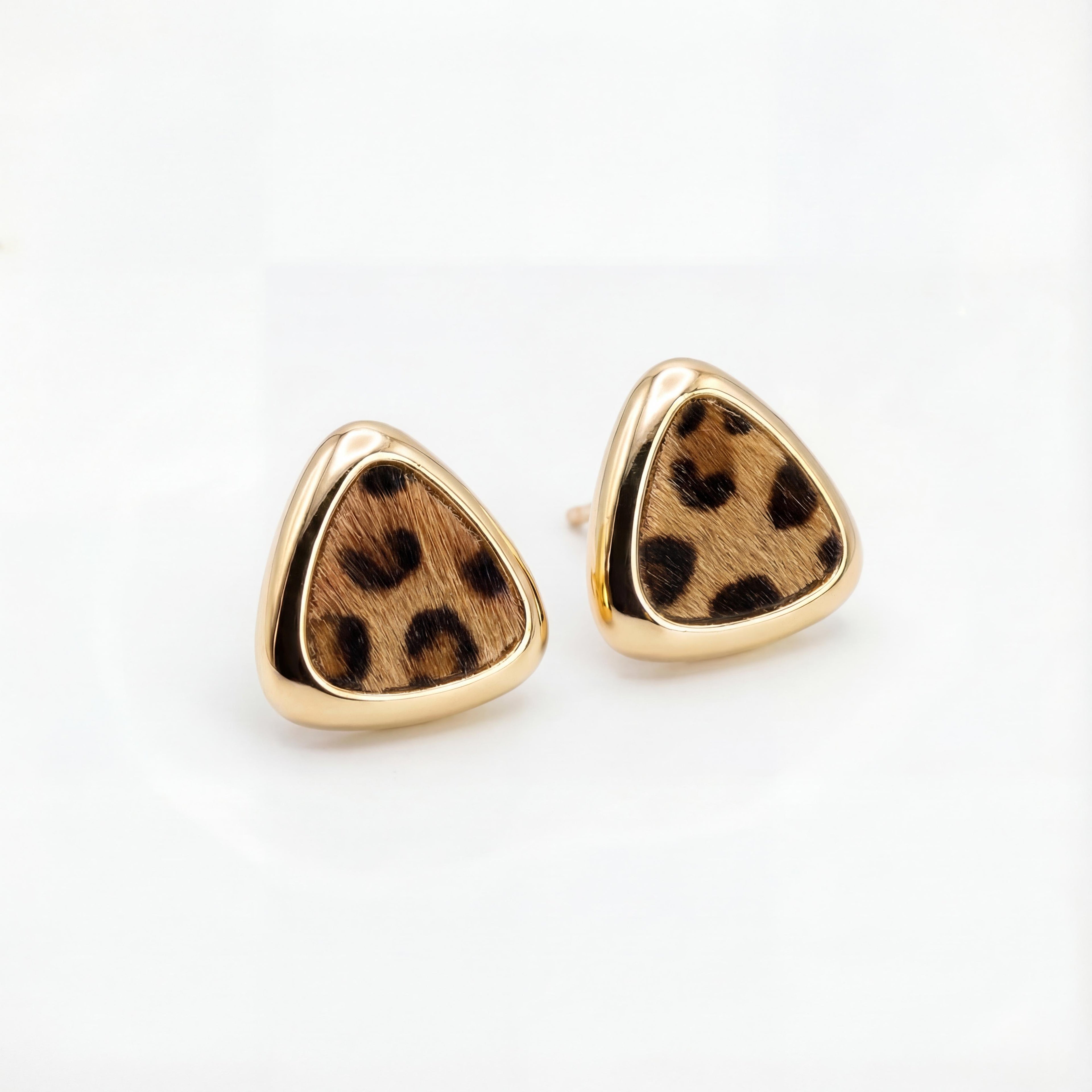 Korean Wild Horizon, Leopard Print Studs : YUFSER219