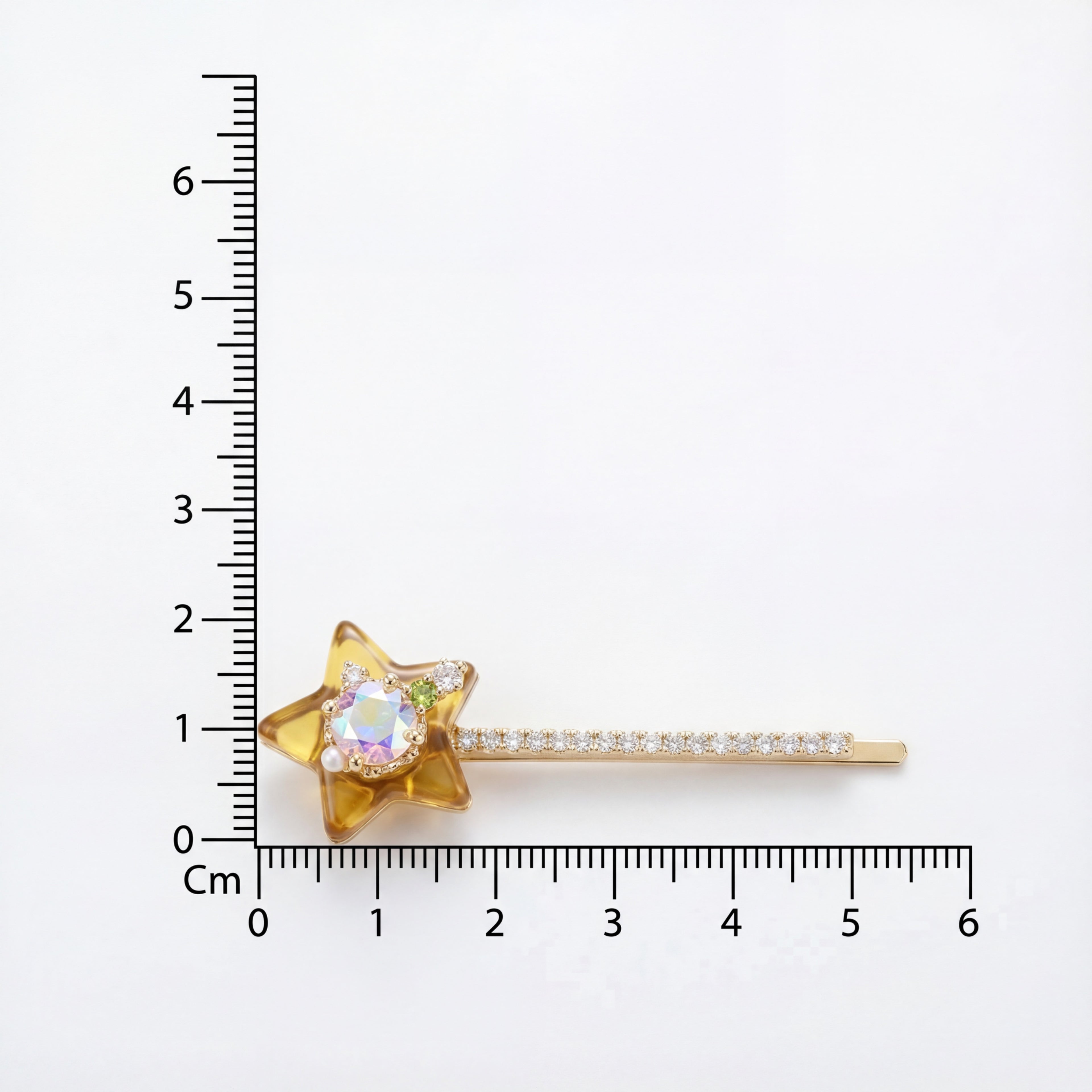 Korean Celestial Star Wand Jeweled Bobby Pin : YUFSHR207