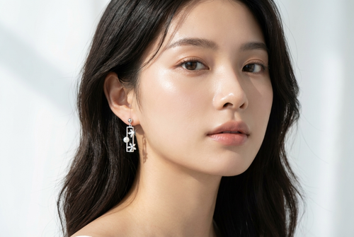 Blossom Bar Drop Earrings : YUFSER232