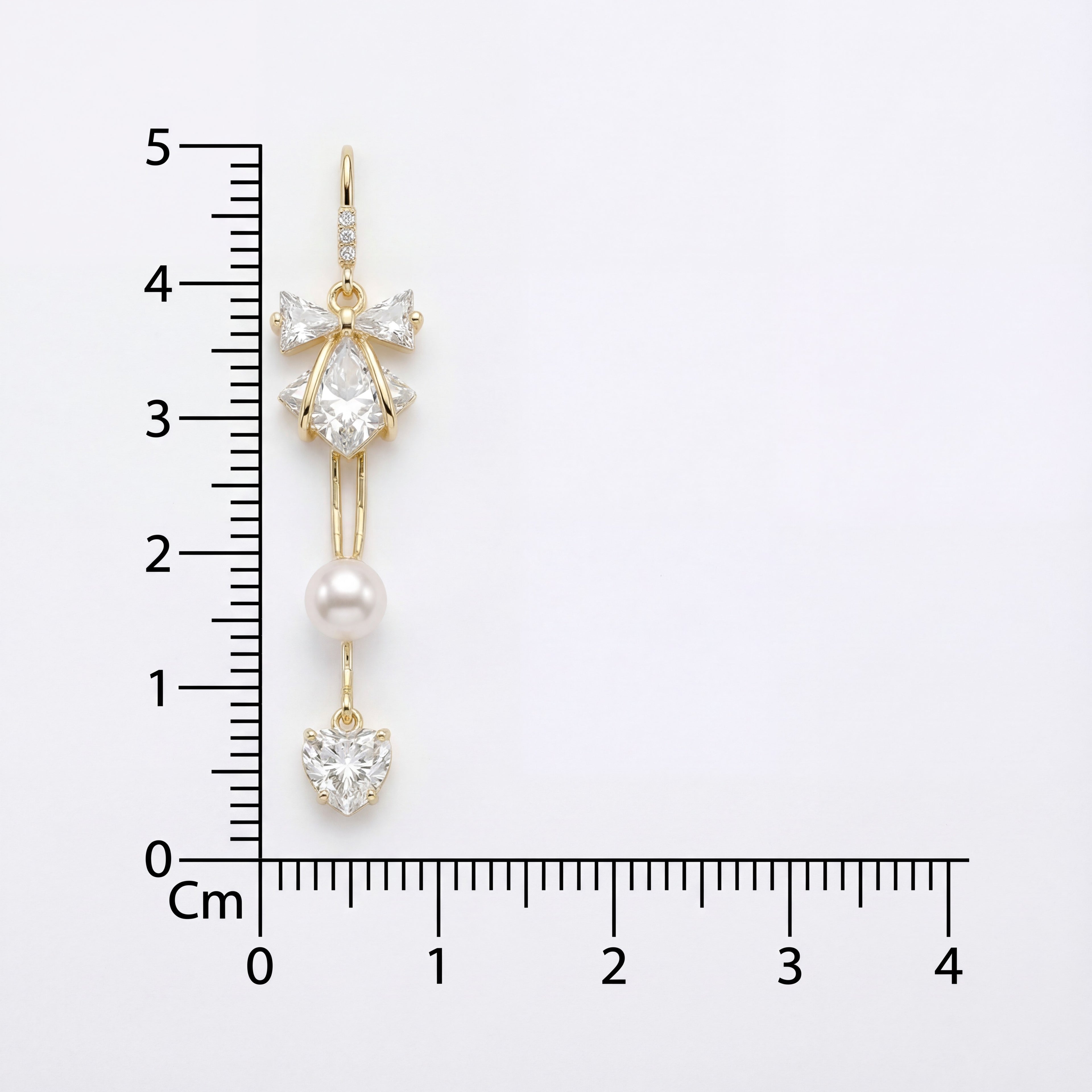 Korean Celestial Stream  Pearl Drop Earrings