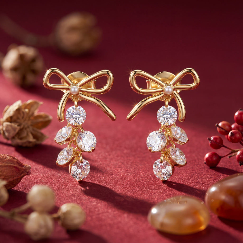 Korean Enchanted Garden Shell & Crystal Bows