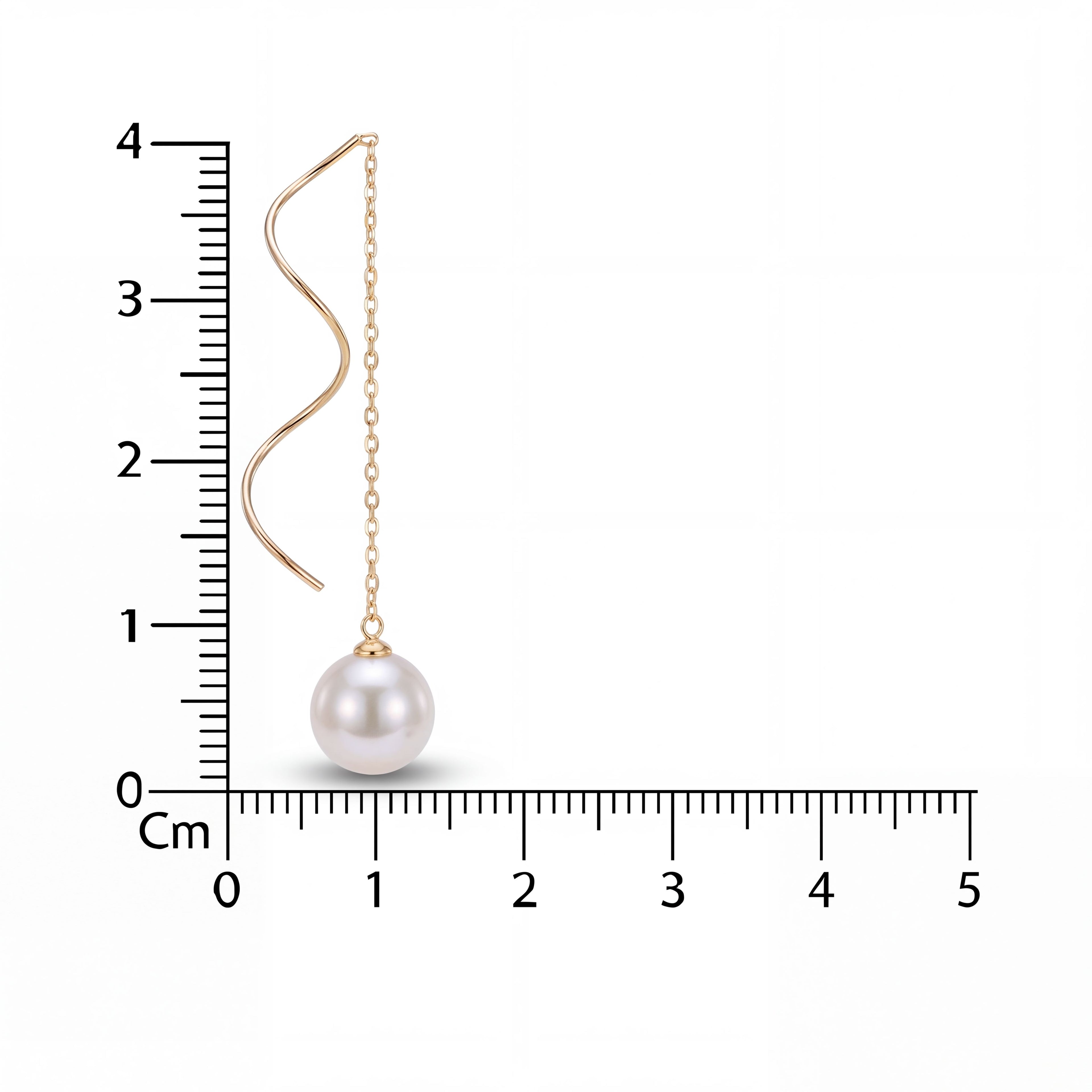 Korean Minimalist Pearl Threader Earrings