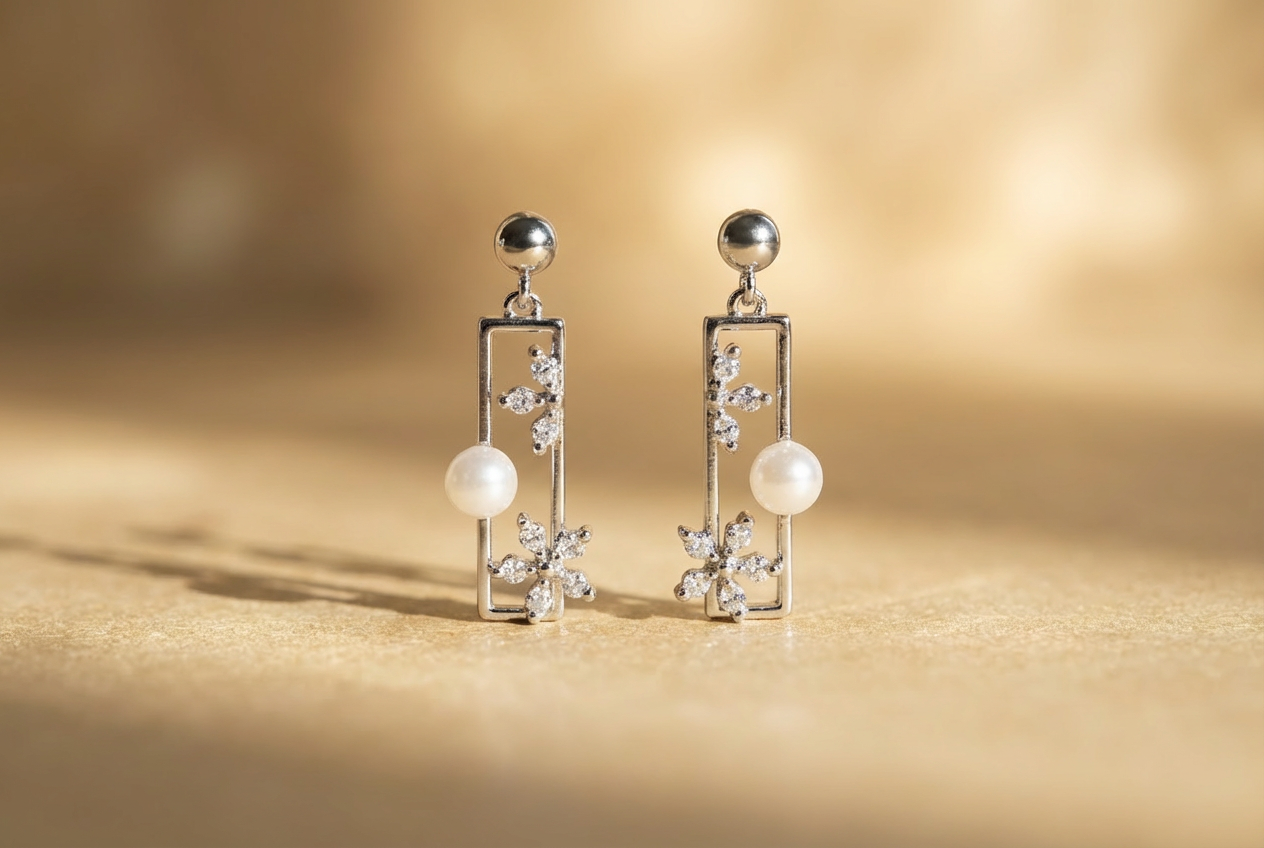 Blossom Bar Drop Earrings : YUFSER232