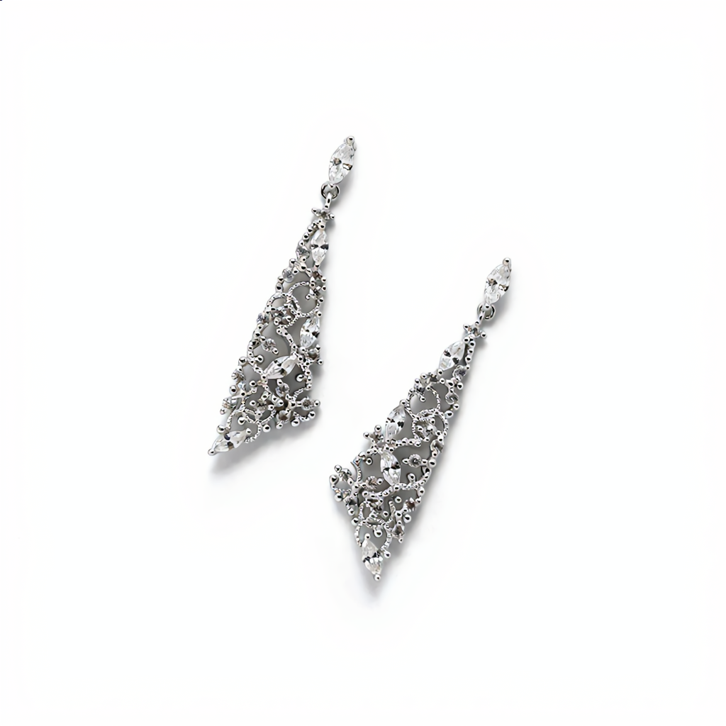 Crystal Casacade Drop Earrings : YUFSER237