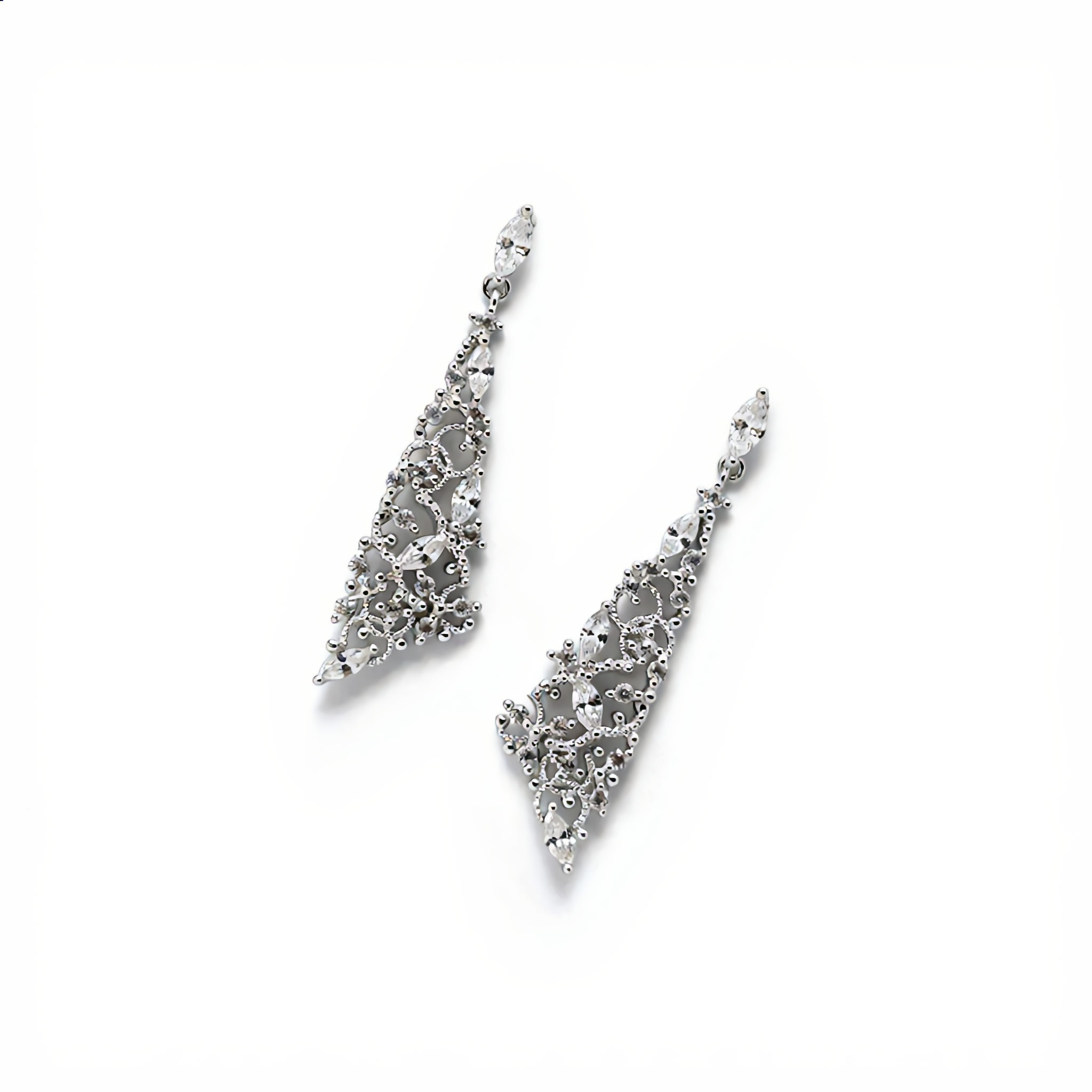 Crystal Casacade Drop Earrings : YUFSER237