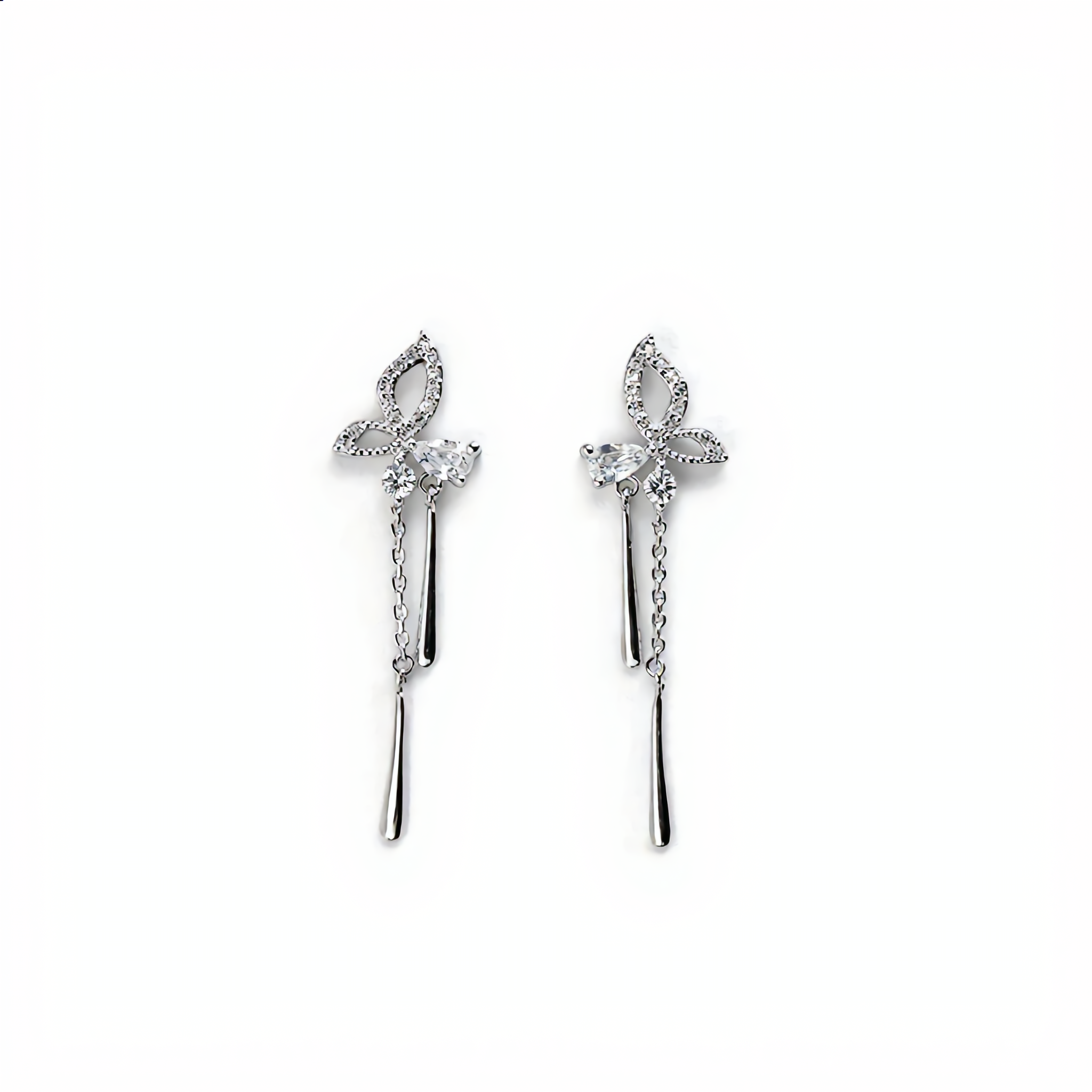Crystal Blossom Chain Drop : YUFSER229