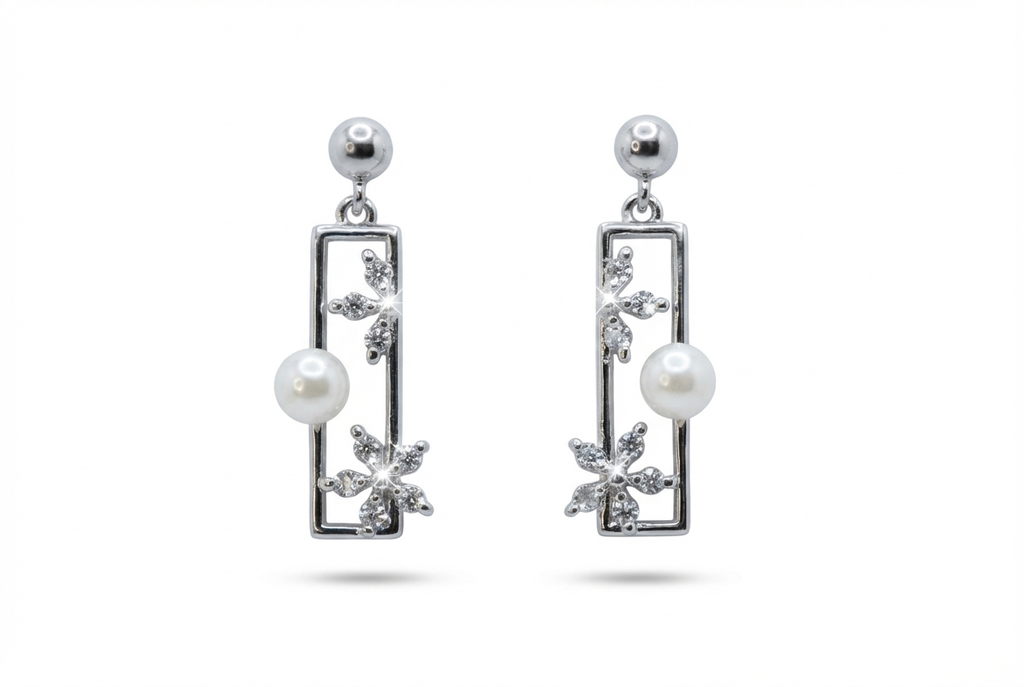 Blossom Bar Drop Earrings : YUFSER232