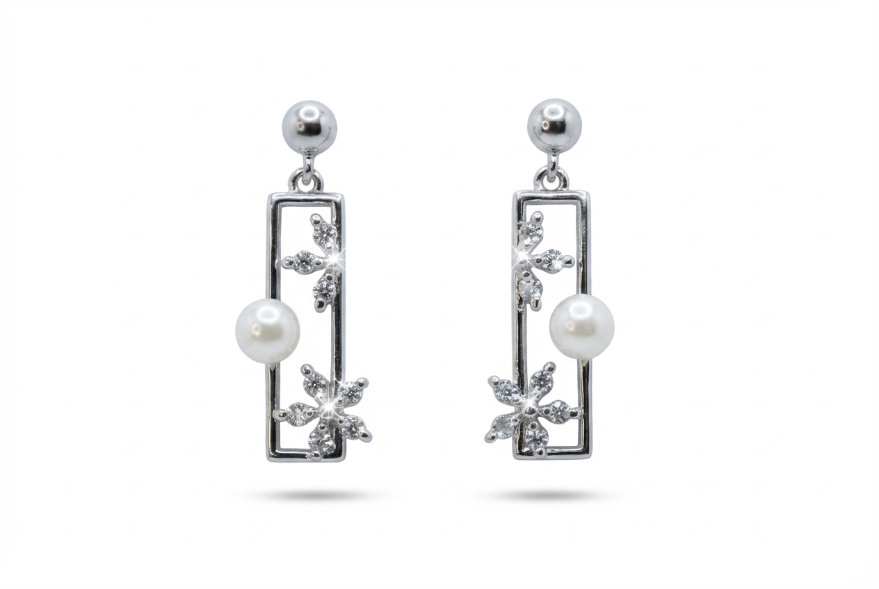 Blossom Bar Drop Earrings : YUFSER232