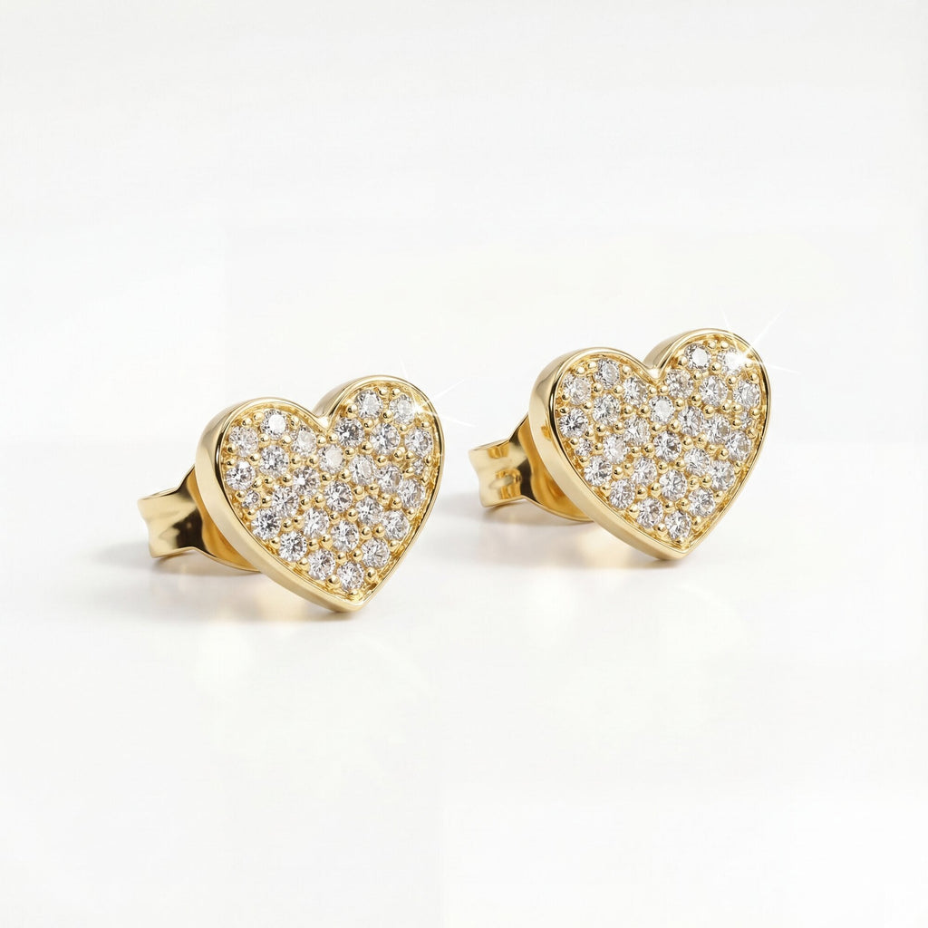 The "Golden Love" Pave Studs
