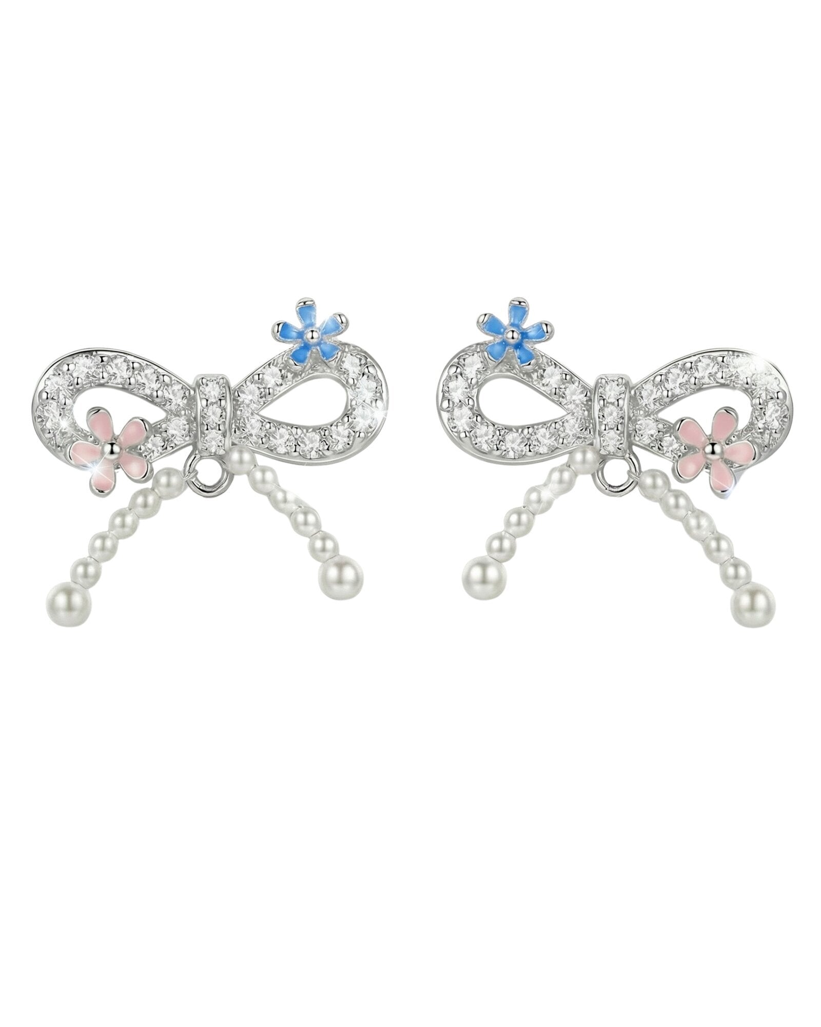 Fairy Dust,  Pavé Bow Ear Clips