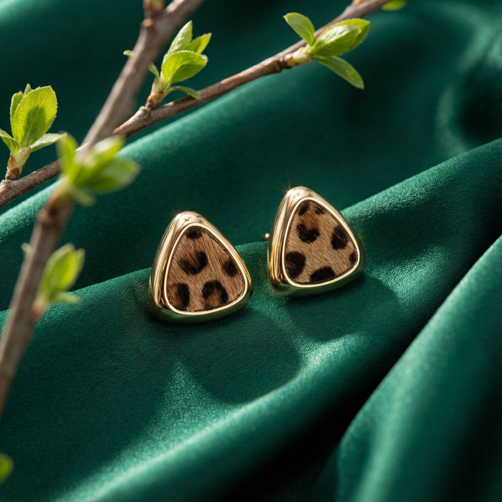 Wild Horizon, Leopard Print Studs