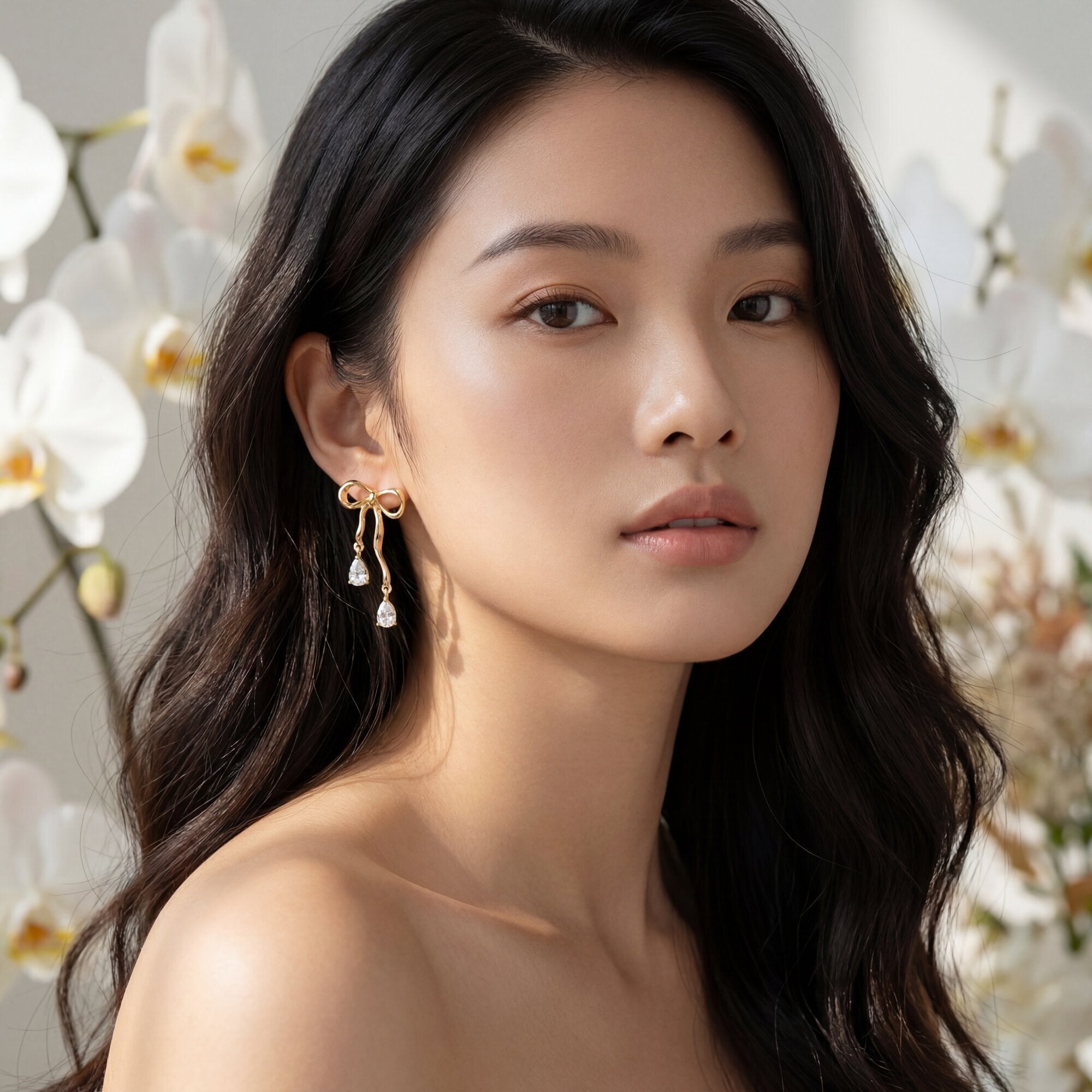 The "Gilded Ribbon" Crystal Drops