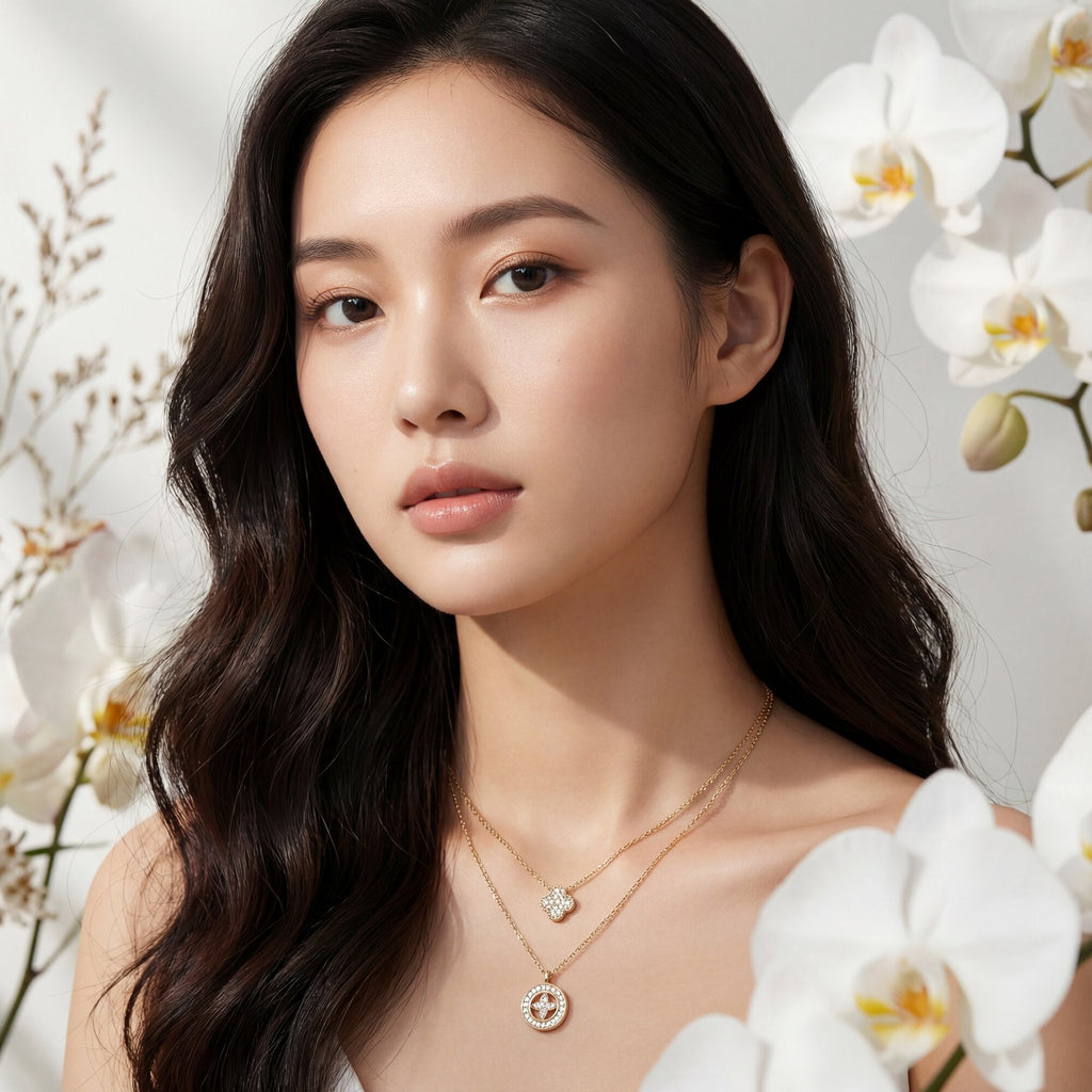 The Crystal Clover Duo Chain