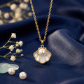 The Seaside Scallop Shell & Pearl Necklace