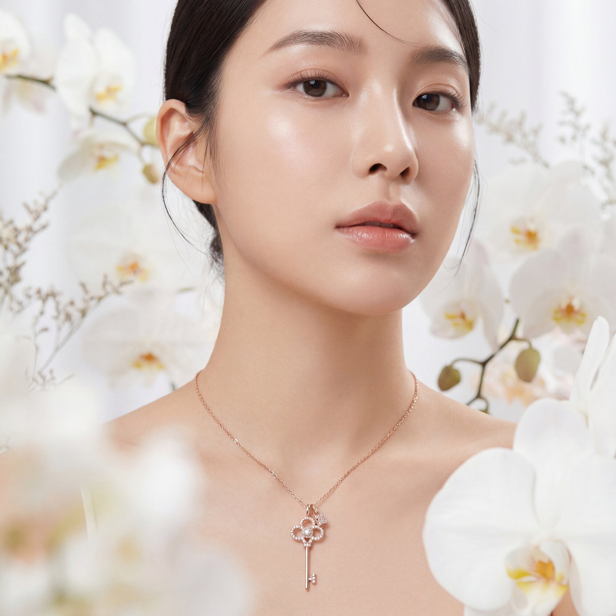 "Secret Garden" Key & Lock Necklace