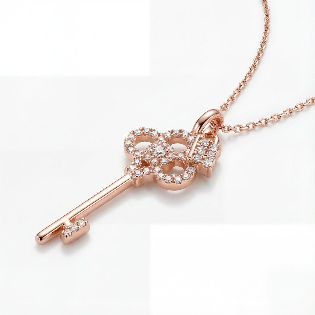 "Secret Garden" Key & Lock Necklace