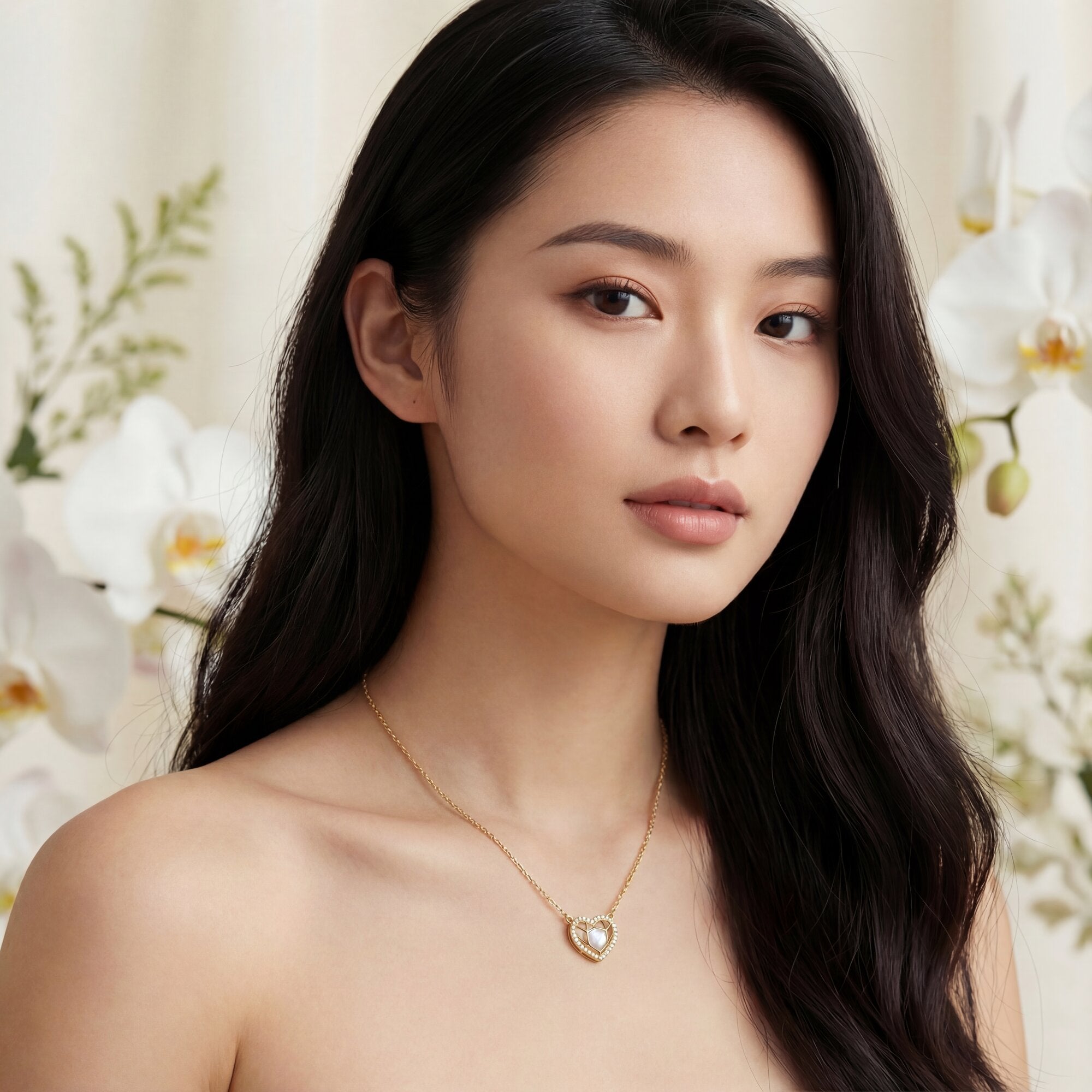 The "Mosaic" Geometric Heart Necklace