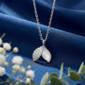 Korean Dual-Leaf Pendant : YUFSNL234