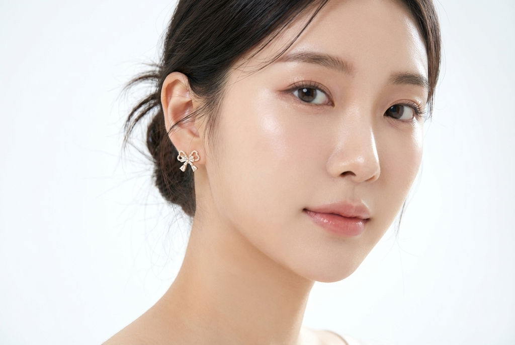 Sparkle Contour Bow Studs