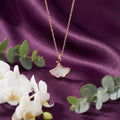 Theserenity" Ginkgo Leaf Necklace : YUFSNL211