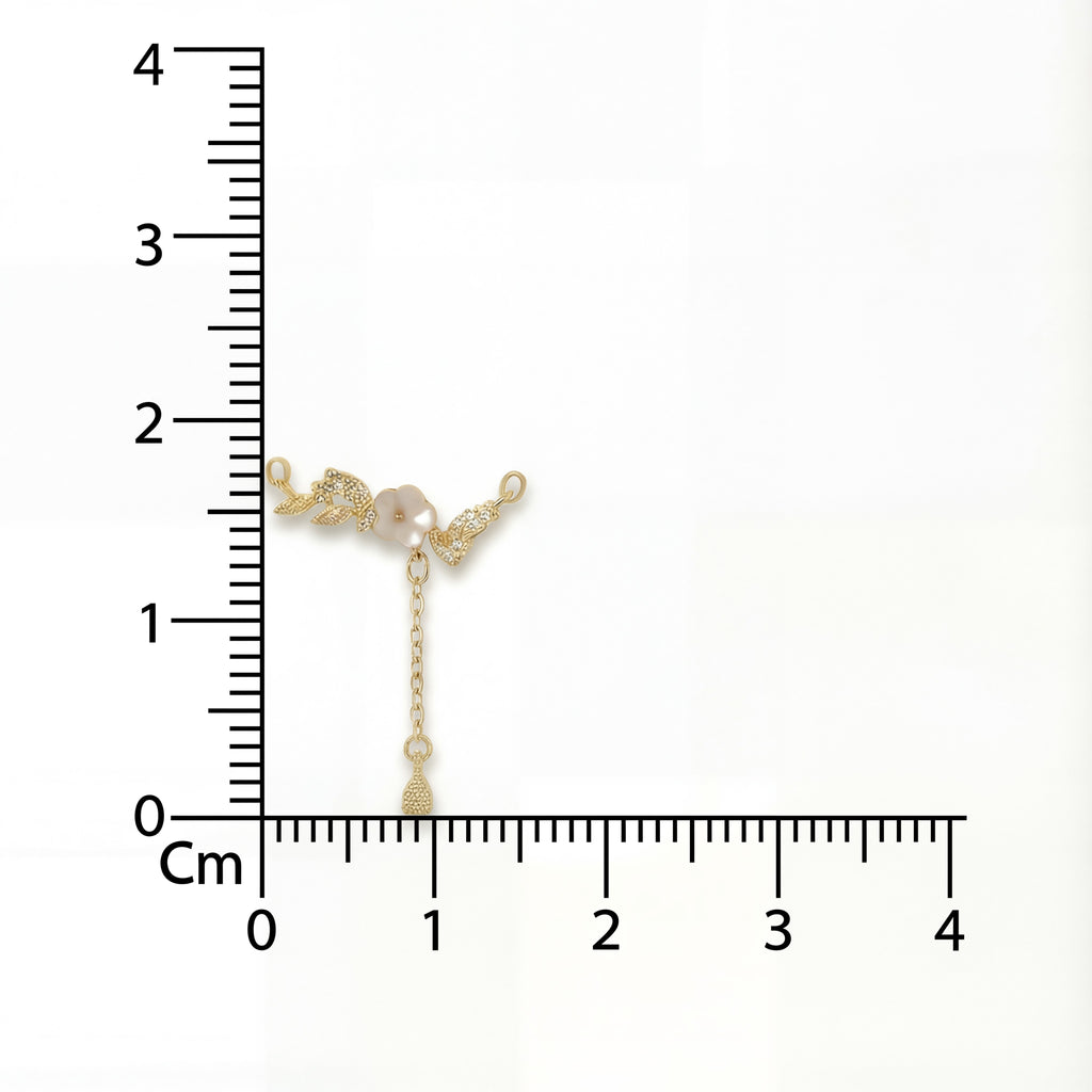 The Floral Drop Lariat, Blossom Cascade Necklace