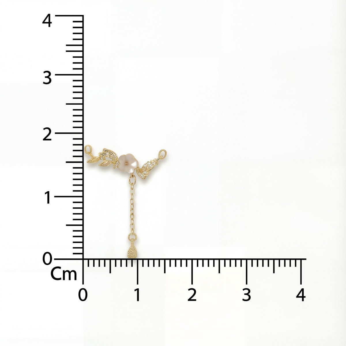 The Floral Drop Lariat, Blossom Cascade Necklace