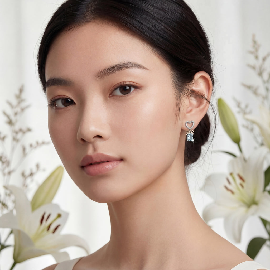 Korean Cinderella Bow Drops