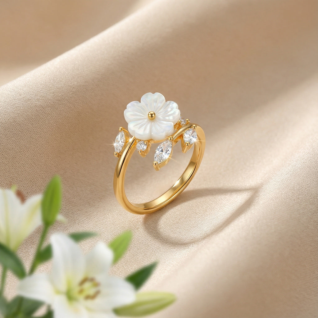 Korean Celestial Blossom Ring : YUFSRG206-YG