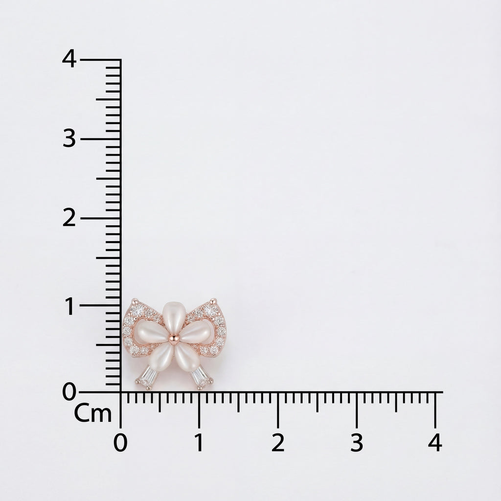 Korean Dainty Petal Bow Studs