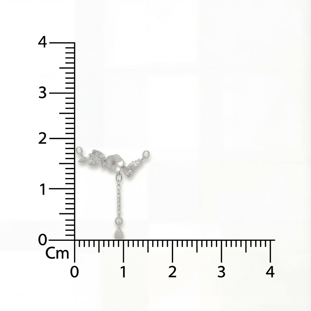 The Floral Drop Lariat, Blossom Cascade Necklace